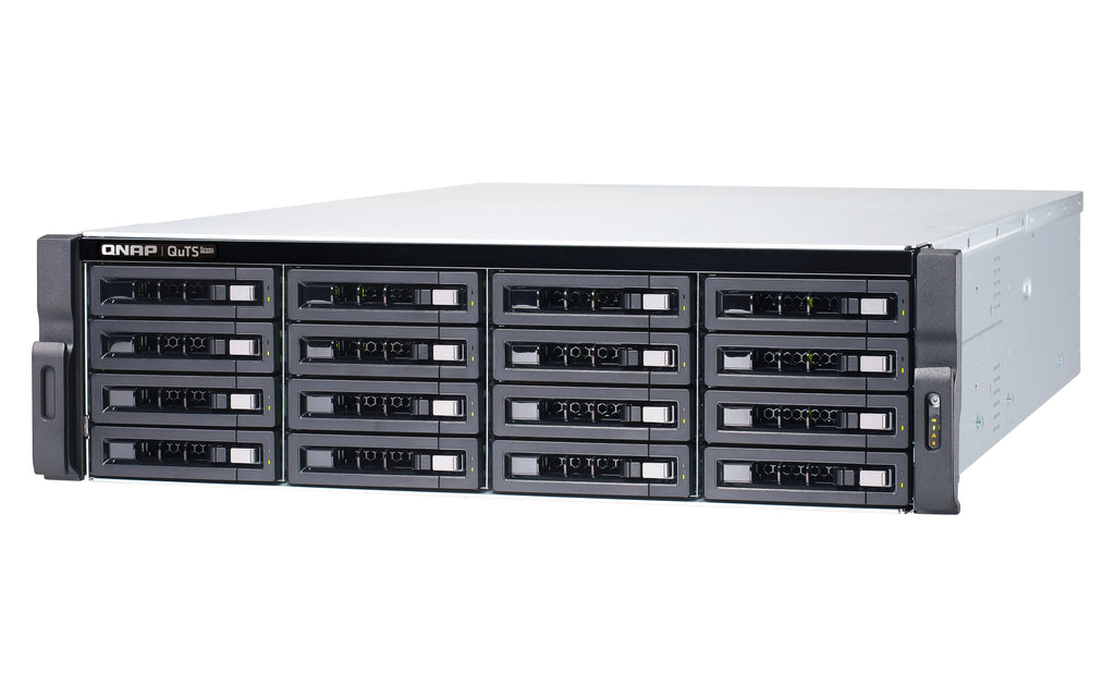 QNAP TS-h1683XU-RP NAS Rack 3U Intel Xeon E E-2236 128 Go DDR4 QuTS hero Noir