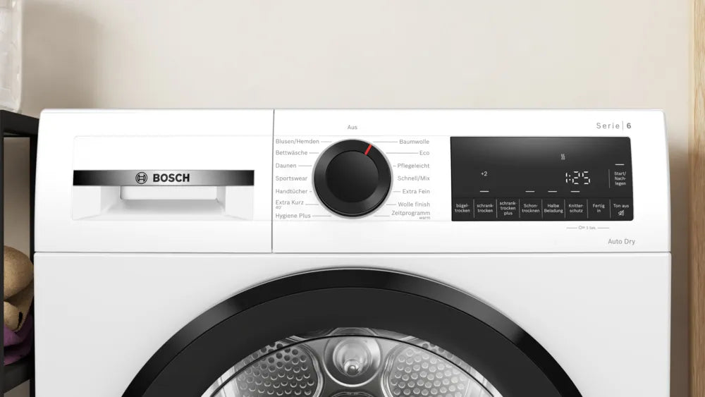 Bosch Bosch Serie 6 WQG243D41 sèche-linge Pose libre Charge avant 9 kg Blanc