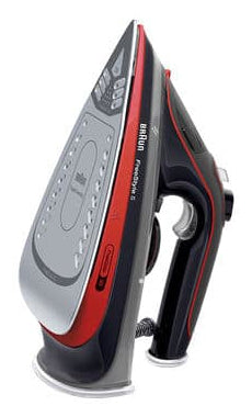 Braun TexStyle 5 SI 5057 RD Fer à vapeur Semelle en céramique 2700 W Noir, Rouge