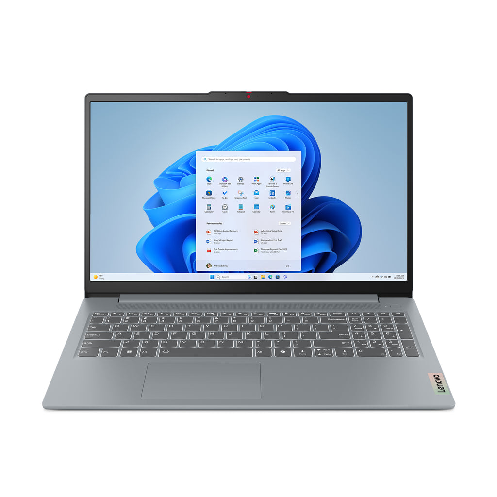 Lenovo IdeaPad Slim 3 15IRU9 Intel Core 5 120U Ordinateur portable 39,6 cm (15.6") Full HD 8 Go DDR5-SDRAM 256 Go SSD Wi-Fi 6 (802.11ax) Windows 11 Home Anglais américain Gris