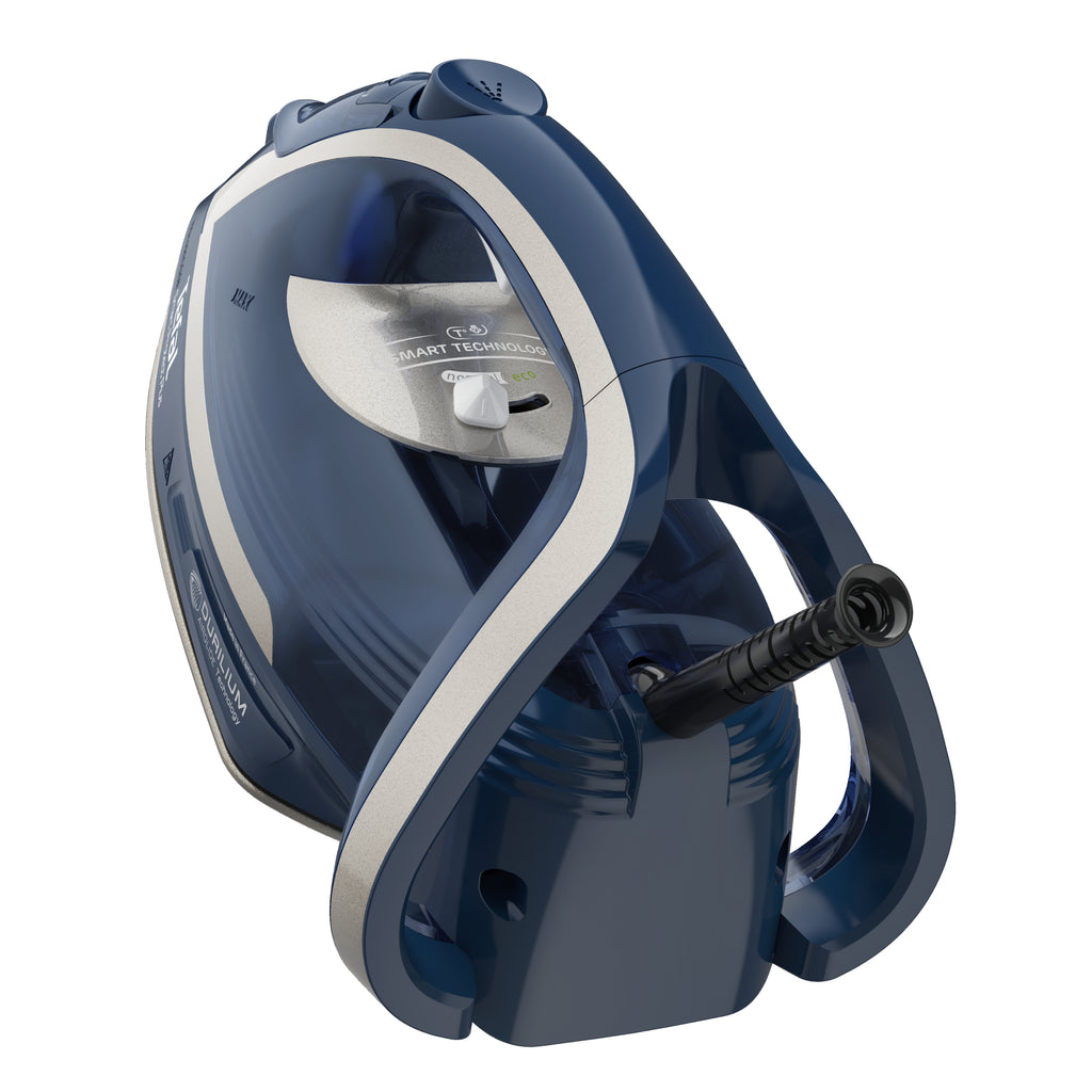 Tefal Smart Protect Plus FV6872 Fer à Repasser à Sec ou à Vapeur, Semelle Durilium Airglide, 2800 W, Bleu