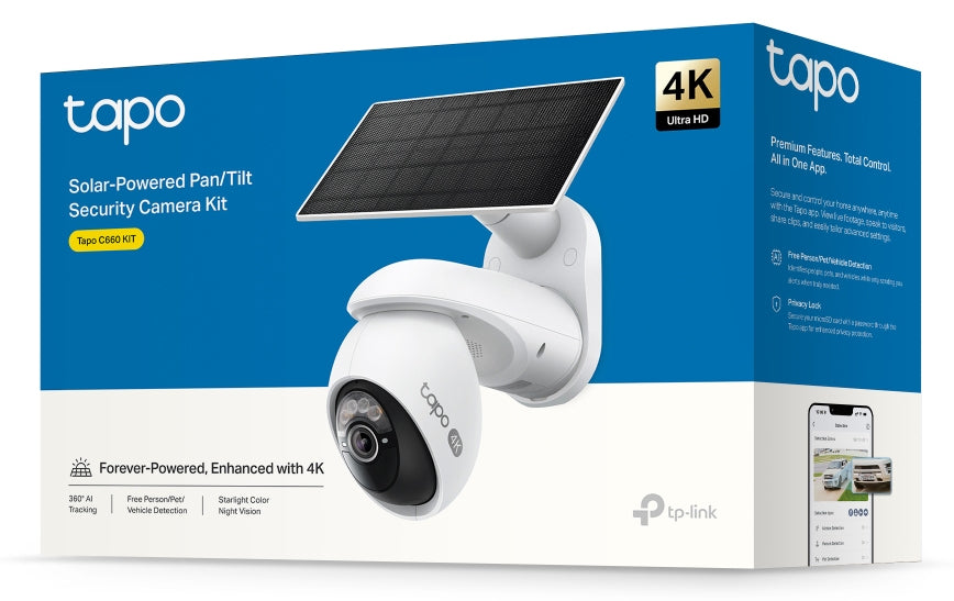 TP-Link Tapo C660 KIT Balle (forme) Caméra de sécurité IP Extérieure 3840 x 2160 pixels Plafond/mur