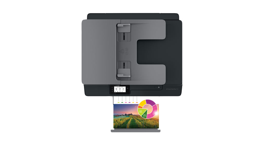 HP Smart Tank Plus 570 Imprimante Multifonction Couleur Sans Fil, Copieur et Scanner