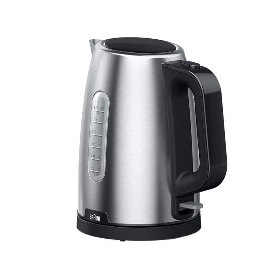 Braun PurShine WK102AI-WK1500BK bouilloire 1,7 L 2200 W Noir, Acier inoxydable