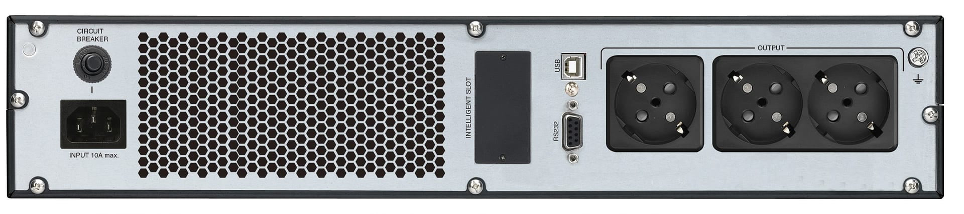 FSP Champ Rack 1K alimentation d'énergie non interruptible Double-conversion (en ligne) 1 kVA 900 W 3 sortie(s) CA