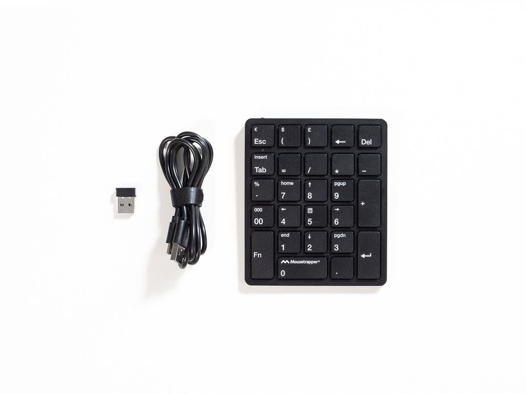 Mousetrapper NumPad clavier numérique Universel RF sans fil Noir