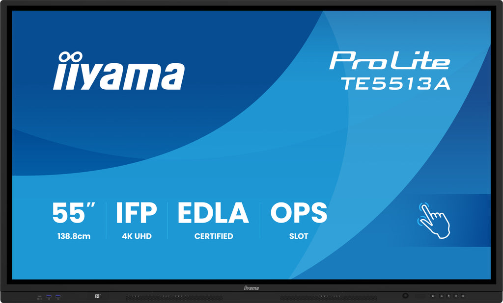iiyama TE5513A-B2AG Signage Display 138.7 cm (54.6') Wi-Fi 138,7 cm (54.6") Wifi 4K Ultra HD Écran tactile Intégré dans le processeur Android