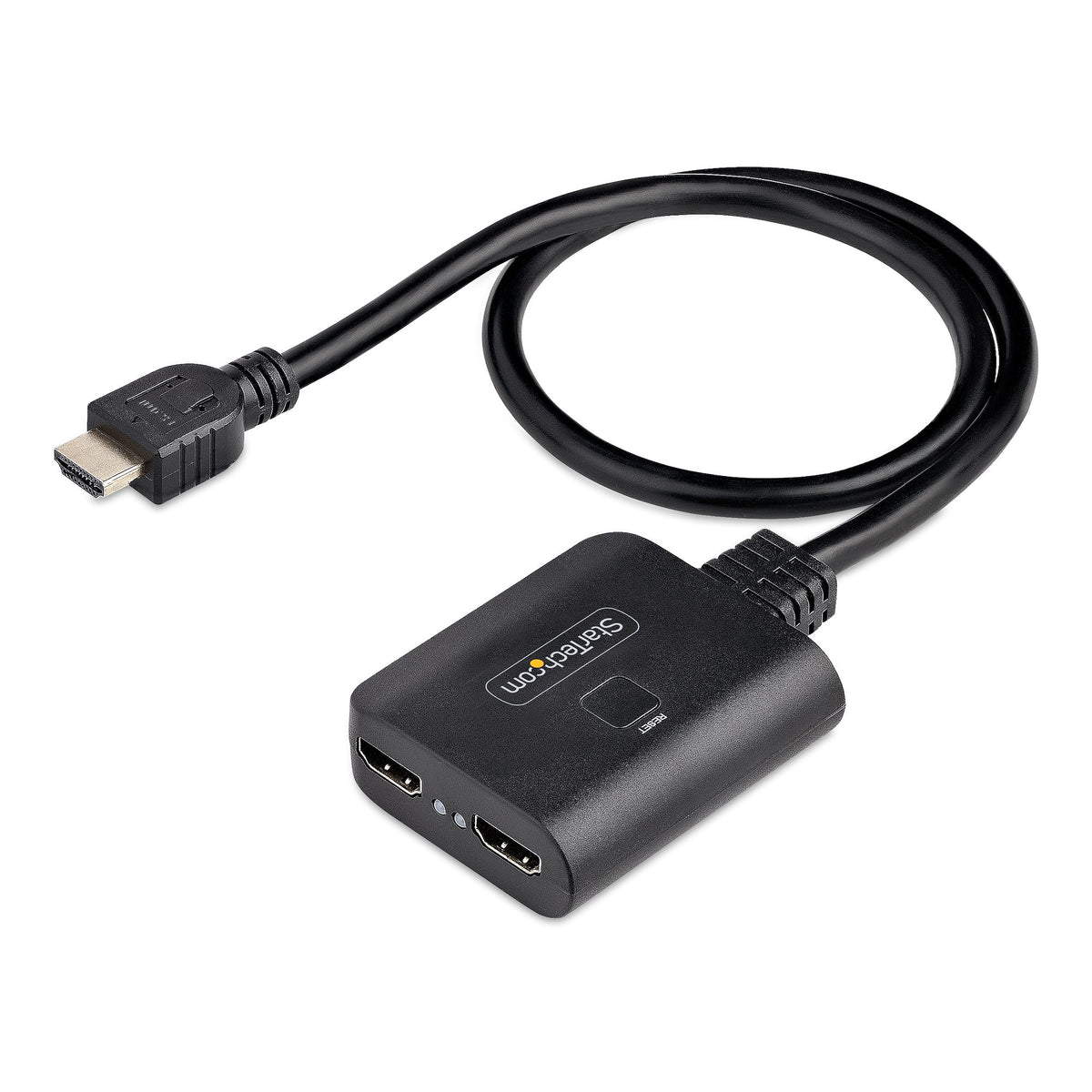 StarTech.com Répartiteur HDMI 2 Ports 4K 60Hz HDR HDCP avec Câble Intégré 50 cm
