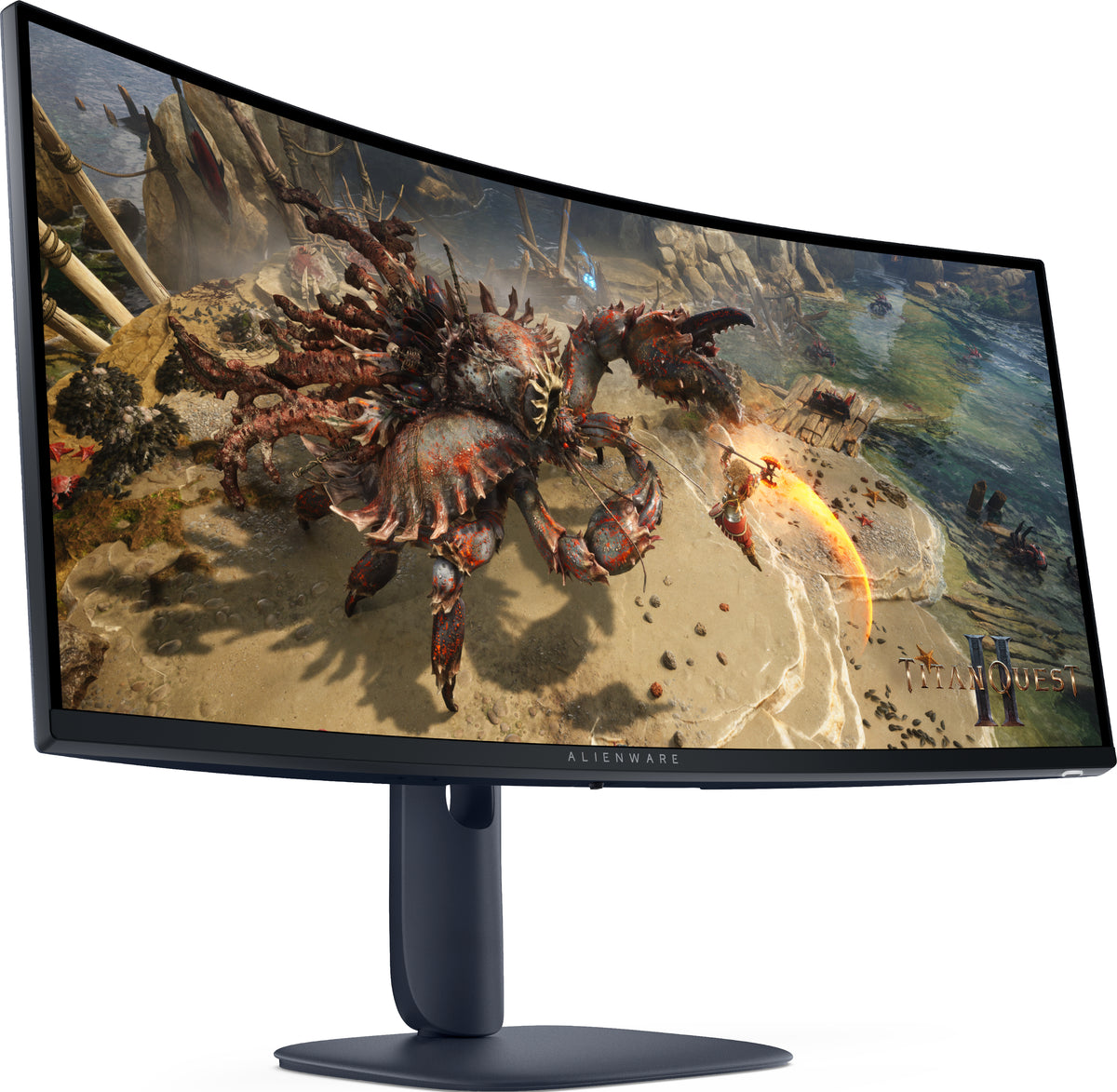 Alienware AW3425DWM Écran Gaming 34" Wide Quad HD LCD 3440 x 1440 pixels, Noir et Bleu