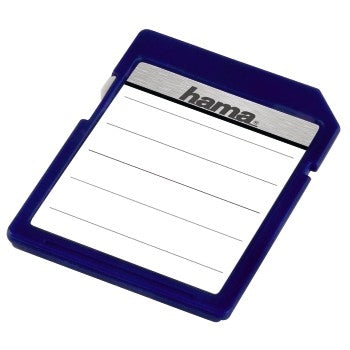 Hama Étiquettes Auto-collantes pour Cartes Mémoire SD/MMC, Blanc, 18 pièces