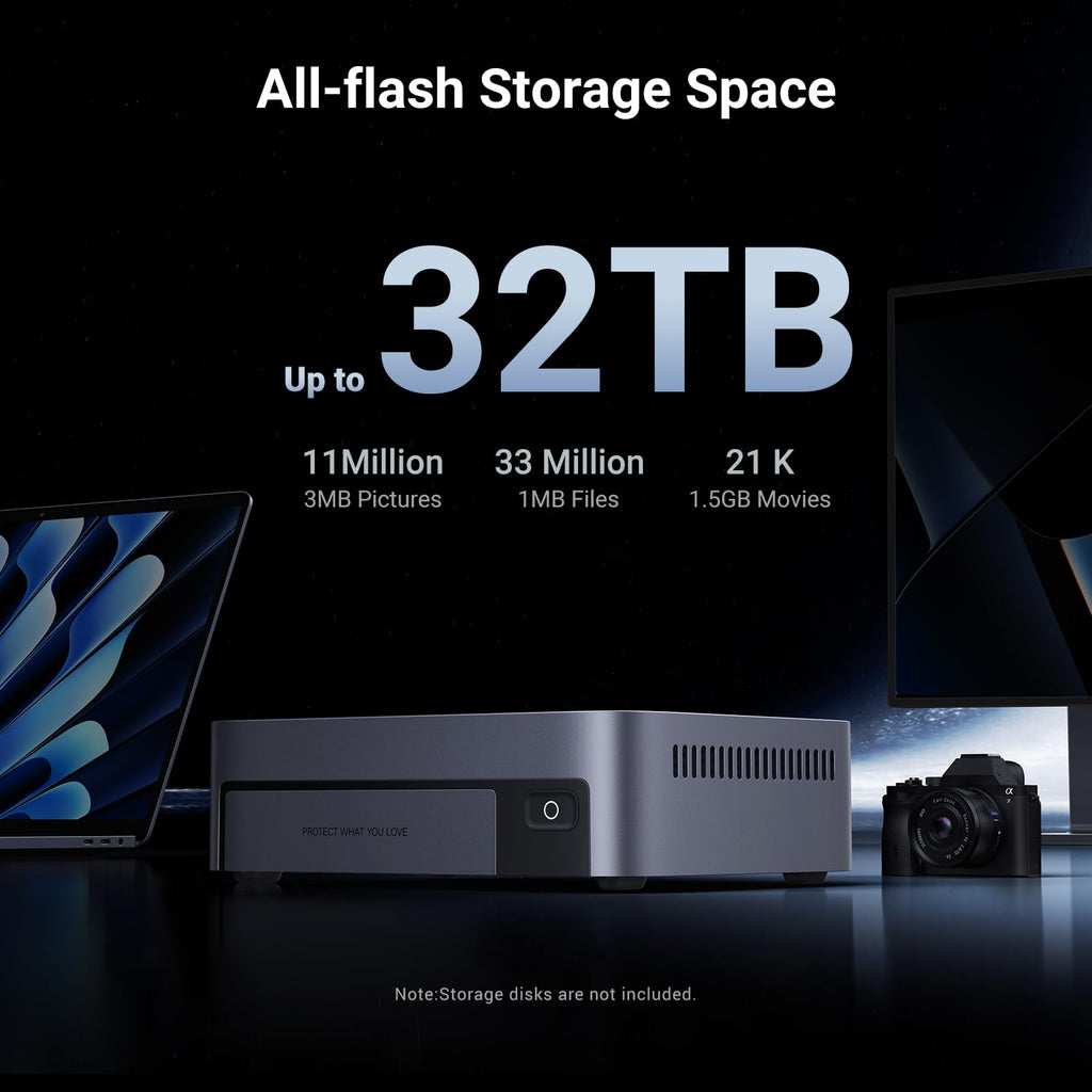 Ugreen DXP480T Plus NAS Bureau Intel® Core™ i5 8 Go DDR5 Gris