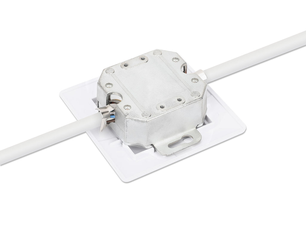 Intellinet 771900 Prise de Courant 2 x RJ-45, Blanc