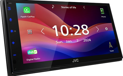 JVC KW-M595DBT récepteur multimédia de voiture Noir Wifi 22 W Bluetooth