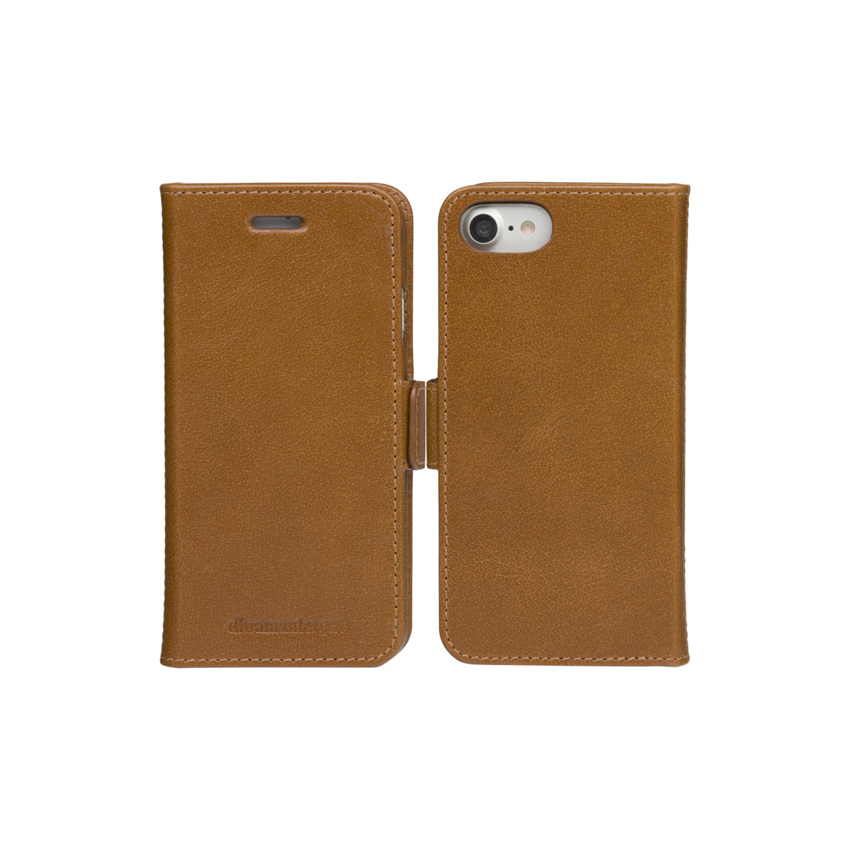 Coque de Protection et Portefeuille 2 en 1 LYI8GT001090, Cuir Pleine Fleur, Marron
