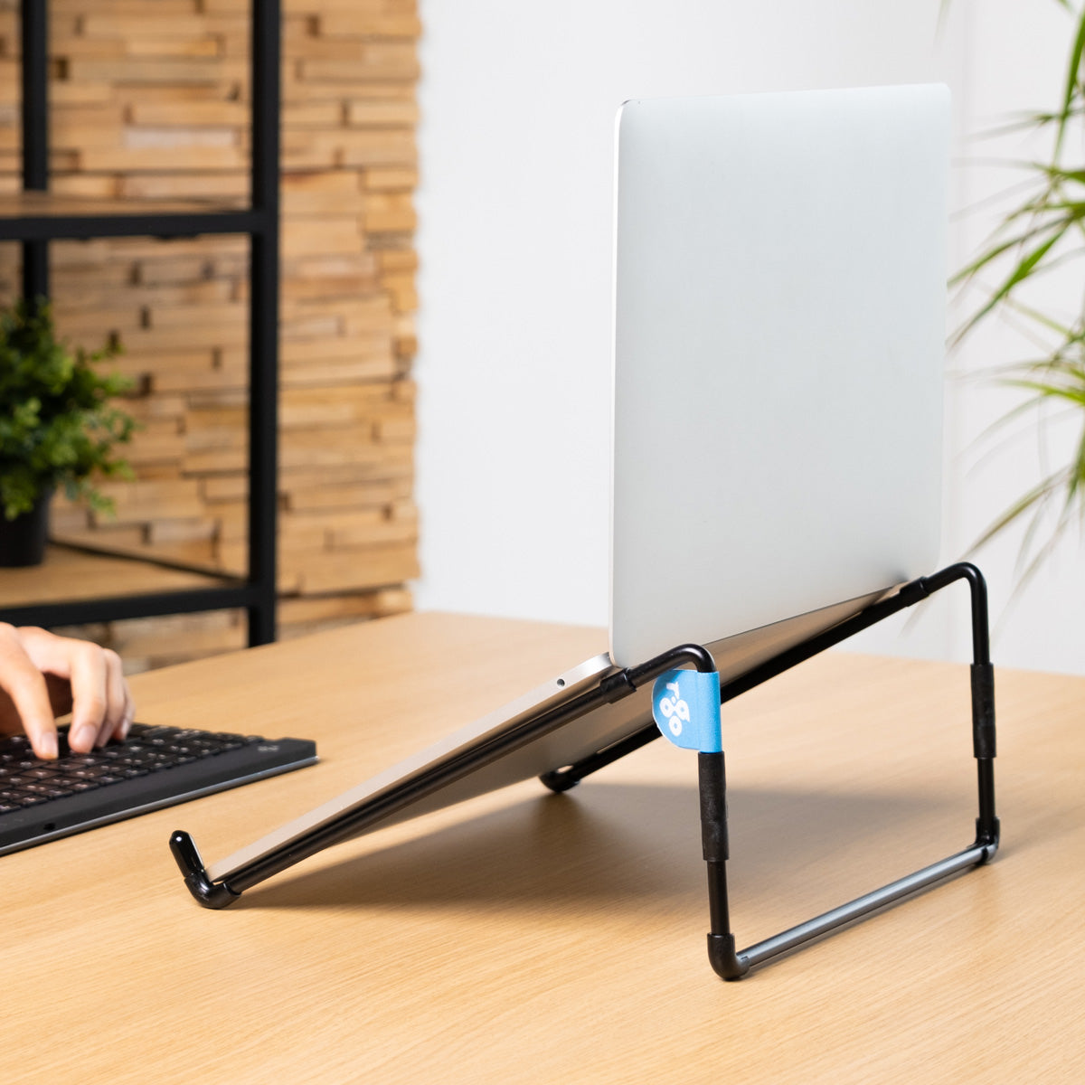 Support pour Ordinateur Portable R-Go Steel Travel, Ergonomique et Pliable, Noir