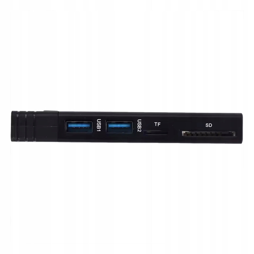 Boîtier pour disque dur HUB USB-C 7-en-1 SSD M.2 NVMe PCIe SATA SD Adaptateur Emplacement M.2 Zenwire HUB63