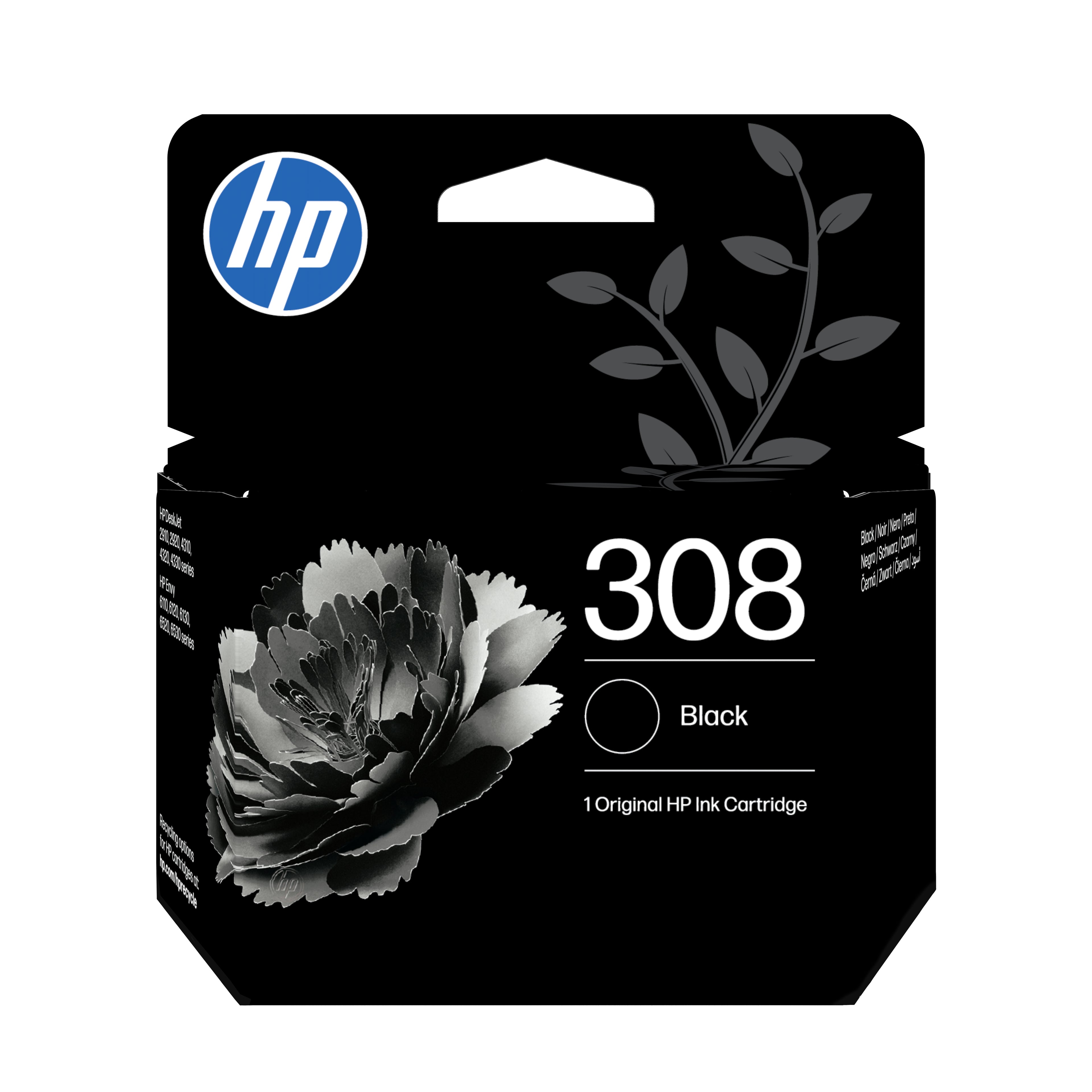 HP 308 Cartouche d’encre authentique Noir