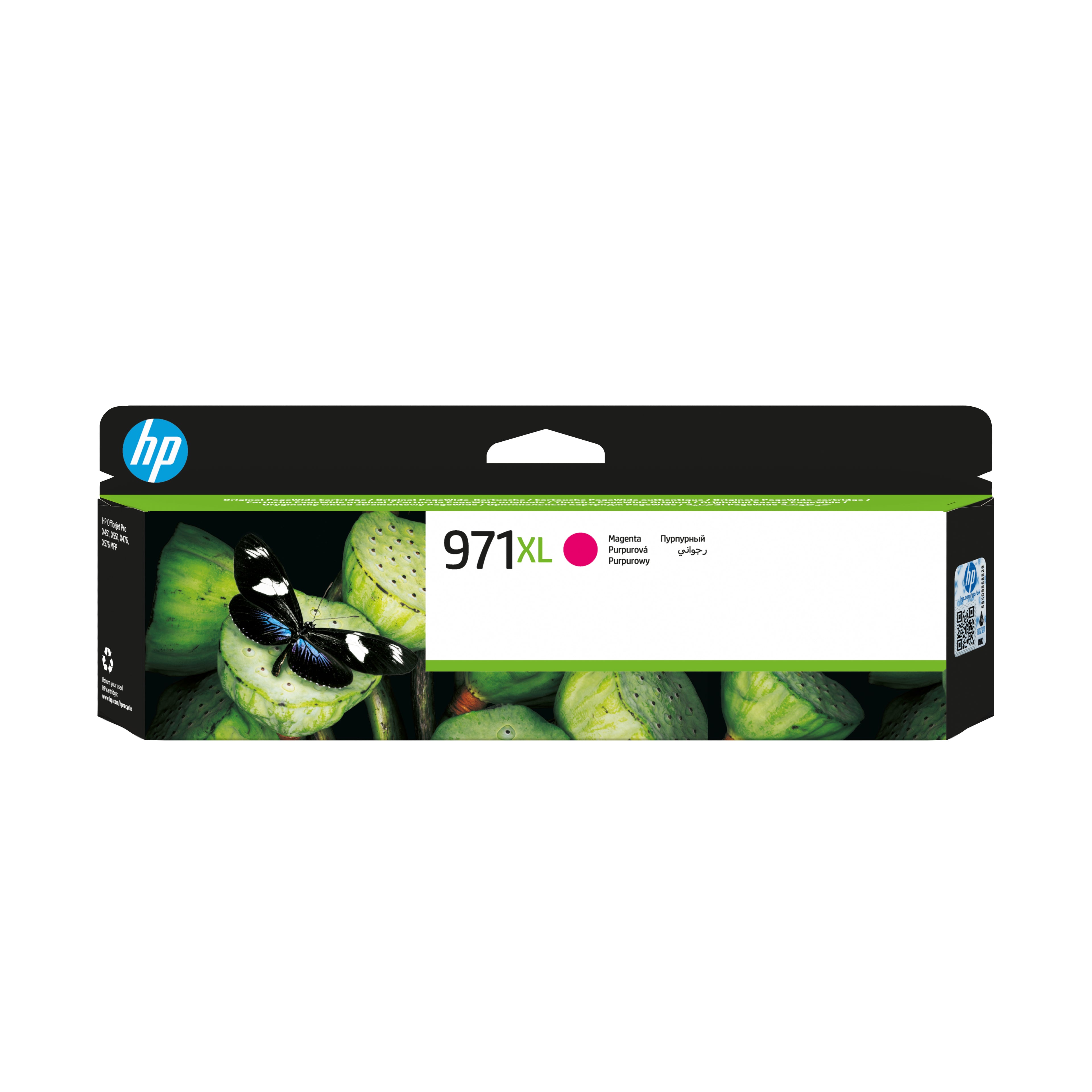 HP 971XL cartouche d'encre magenta grande capacité authentique