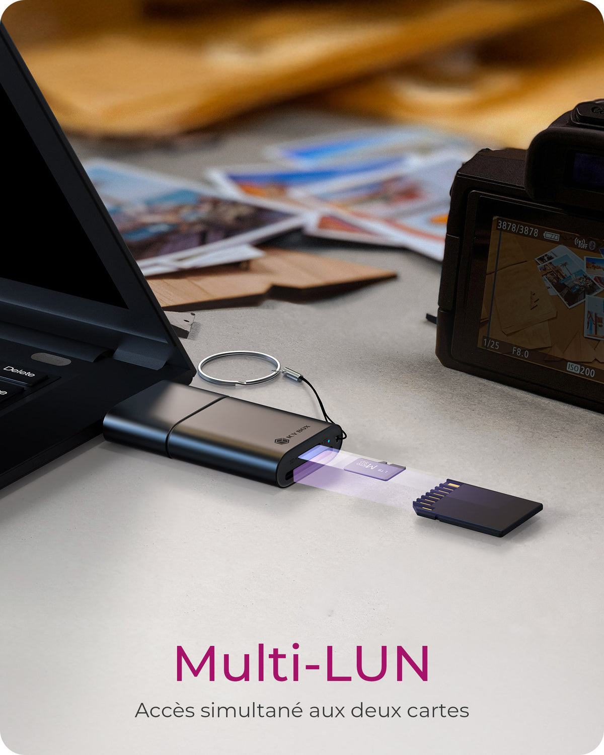 ICY BOX Lecteur de cartes 2 en 1 via interface USB Type-A & USB Type-C