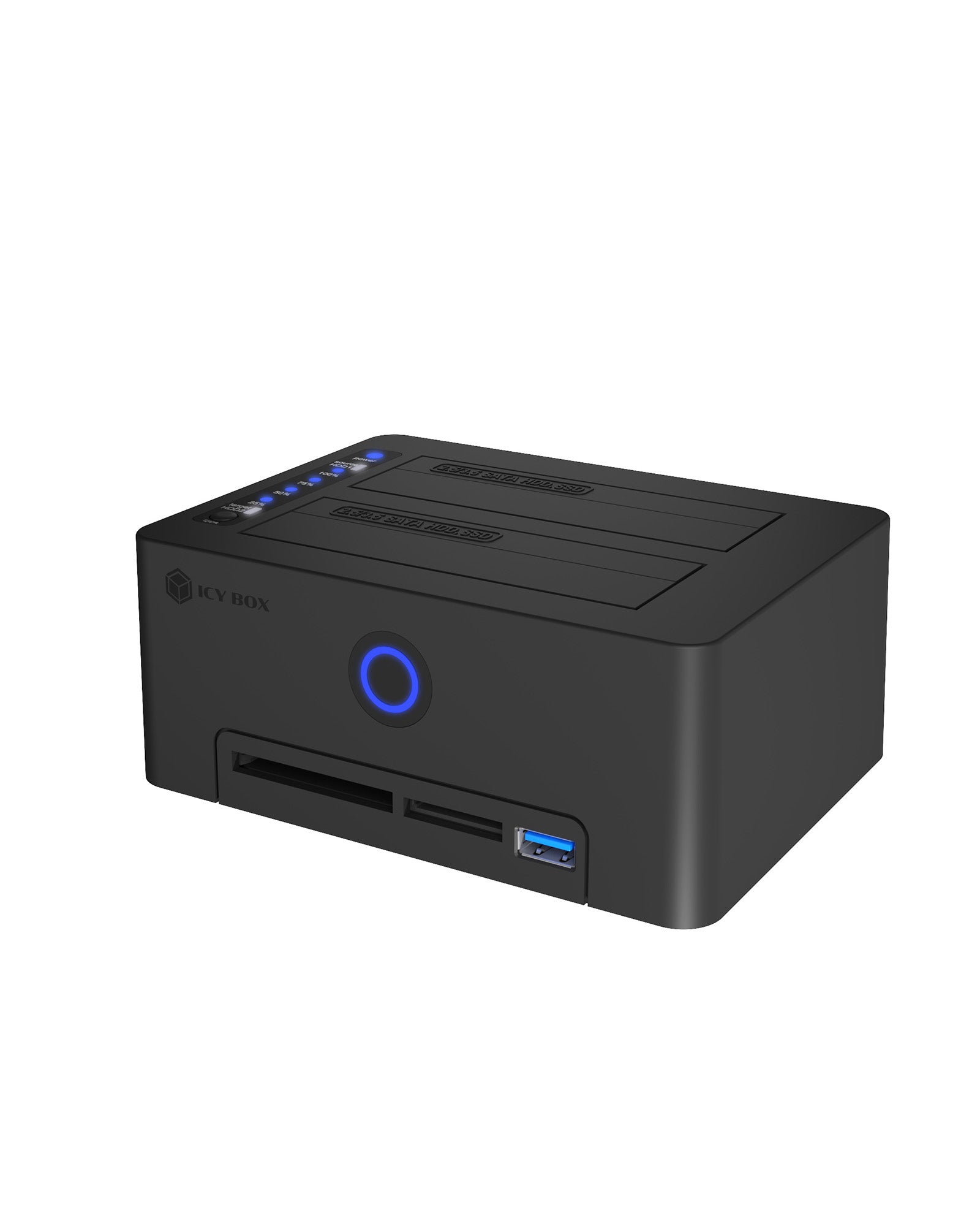 ICY BOX IB-1233CL-CR USB 3.2 Gen 1 (3.1 Gen 1) Type-A Noir
