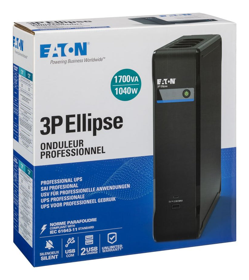 Eaton 3P Ellipse 1700 USB FR UPS 1040Watt 1700VA
