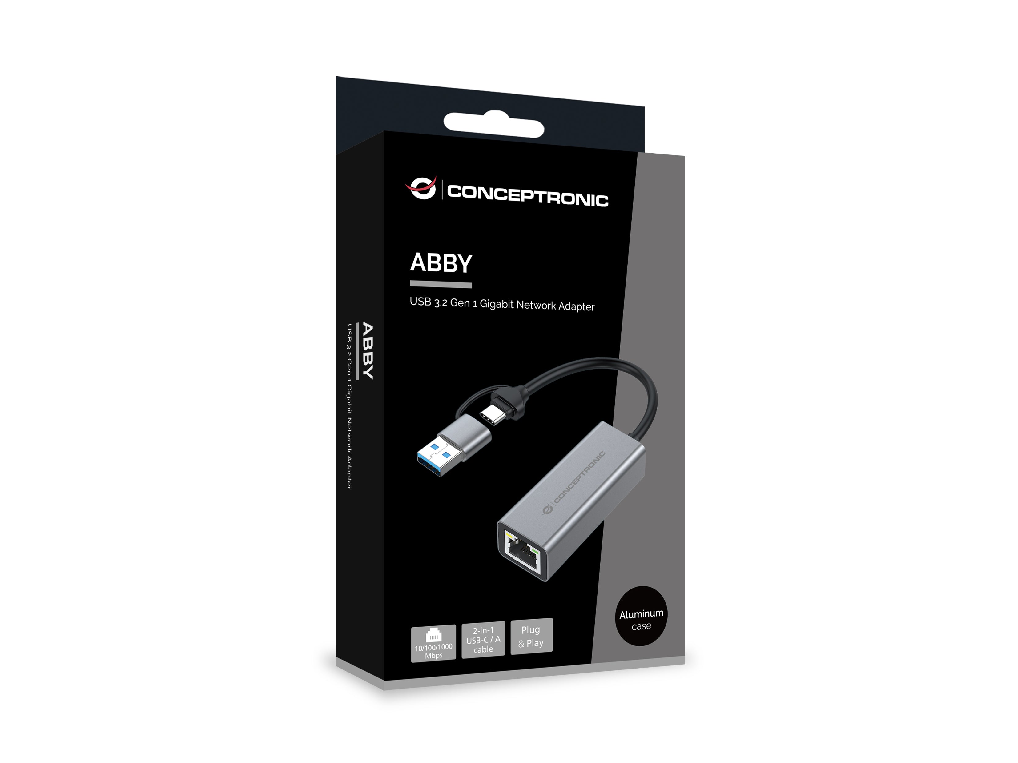 Conceptronic ABBY08G carte réseau Ethernet 5000 Mbit/s