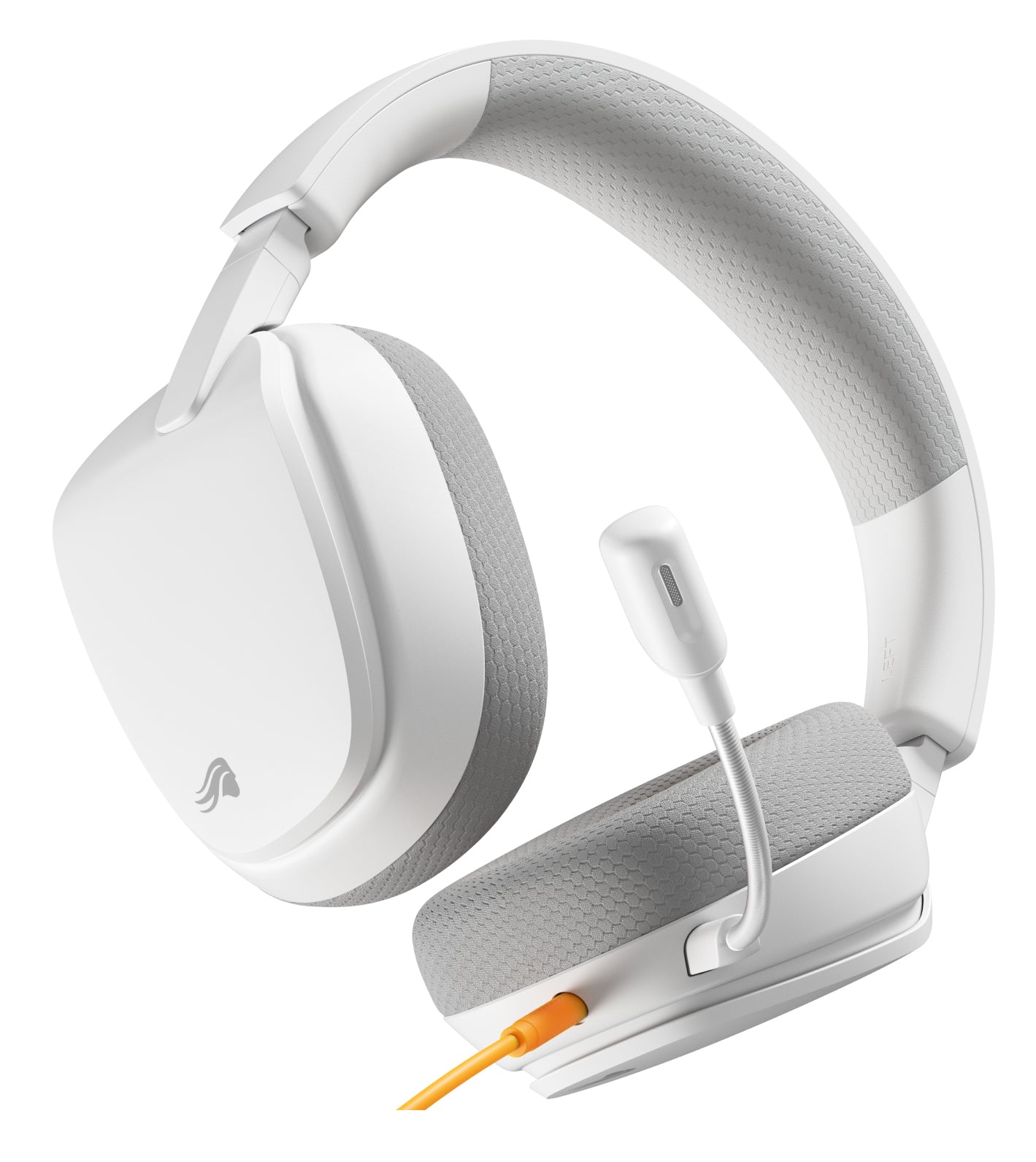 Glorious Gaming Glorious GHS Eternal - Casque gaming stéréo pour PC, PS5, PS4, Xbox, Switch. Transducteurs inclinés sur mesures, micro détachable 3,5 mm haute-clarté ajustable. Résistant, confort longue durée. Blanc