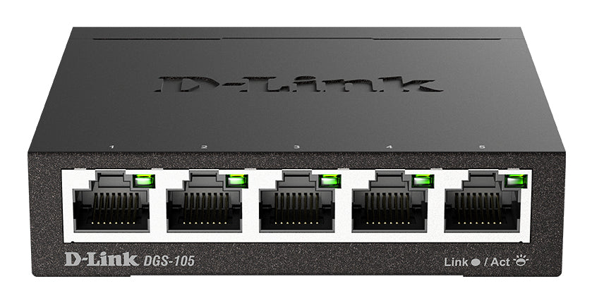 D-Link DGS-105 Non-géré L2 Gigabit Ethernet (10/100/1000) Noir