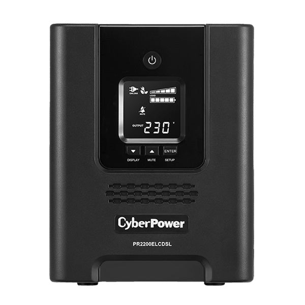 CyberPower PR2200ELCDSL alimentation d'énergie non interruptible Interactivité de ligne 2,2 kVA 1980 W 9 sortie(s) CA - vue 2