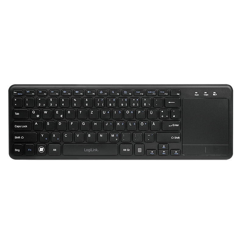 LogiLink ID0188 Clavier Sans Fil RF QWERTZ Noir - vue 2