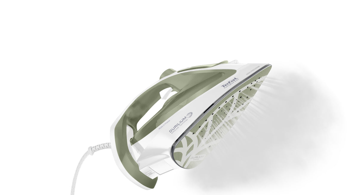 Tefal Easygliss Eco FV5781 Fer à repasser à sec ou à vapeur Semelle Durilium Airglide 2800 W Blanc, Vert - vue 6