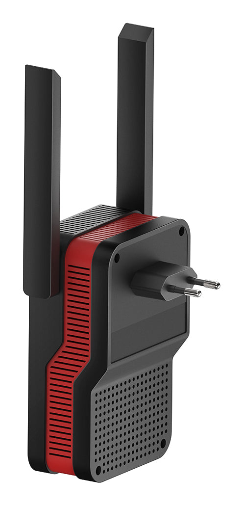 Cudy RE3000 Répéteur WiFi AX3000 Gigabit 10/100/1000 Mbit/s, Noir et Rouge