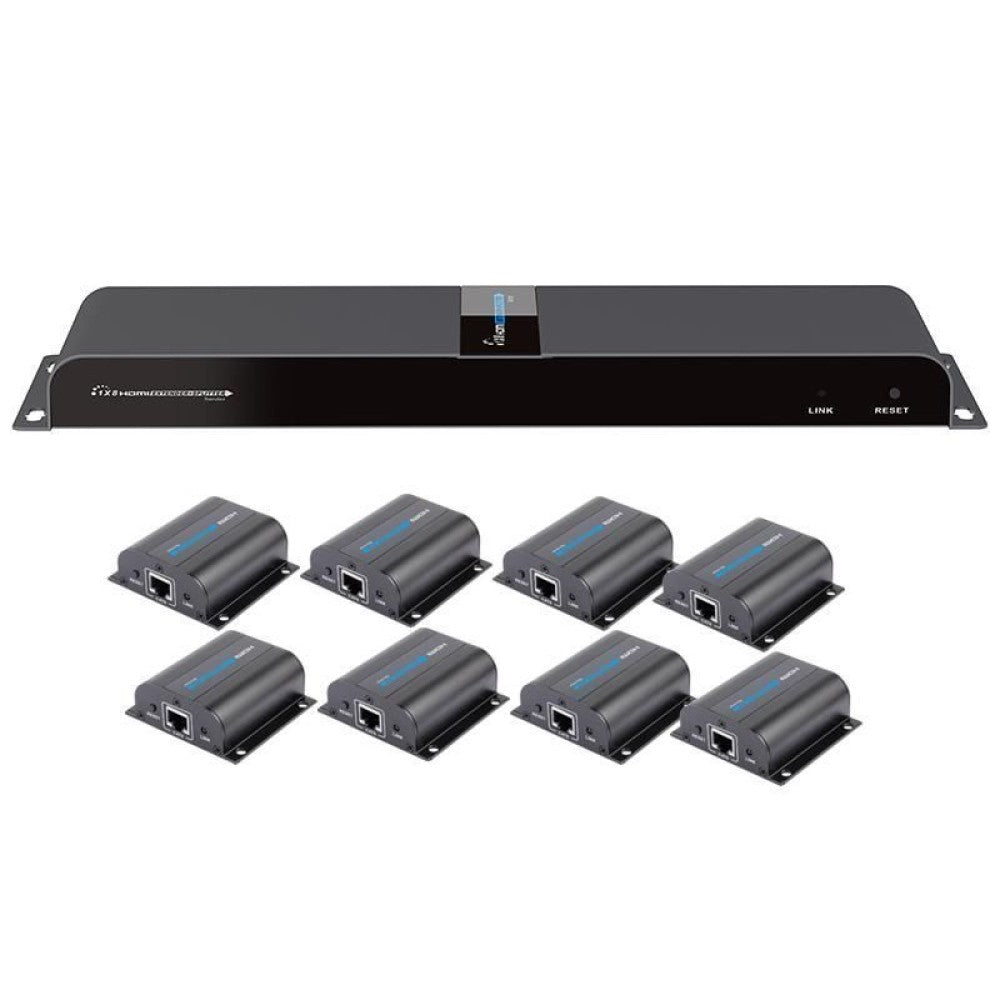 Extension Audio/Vidéo IDATA EX-HL81TY Émetteur et Récepteur AV, Noir