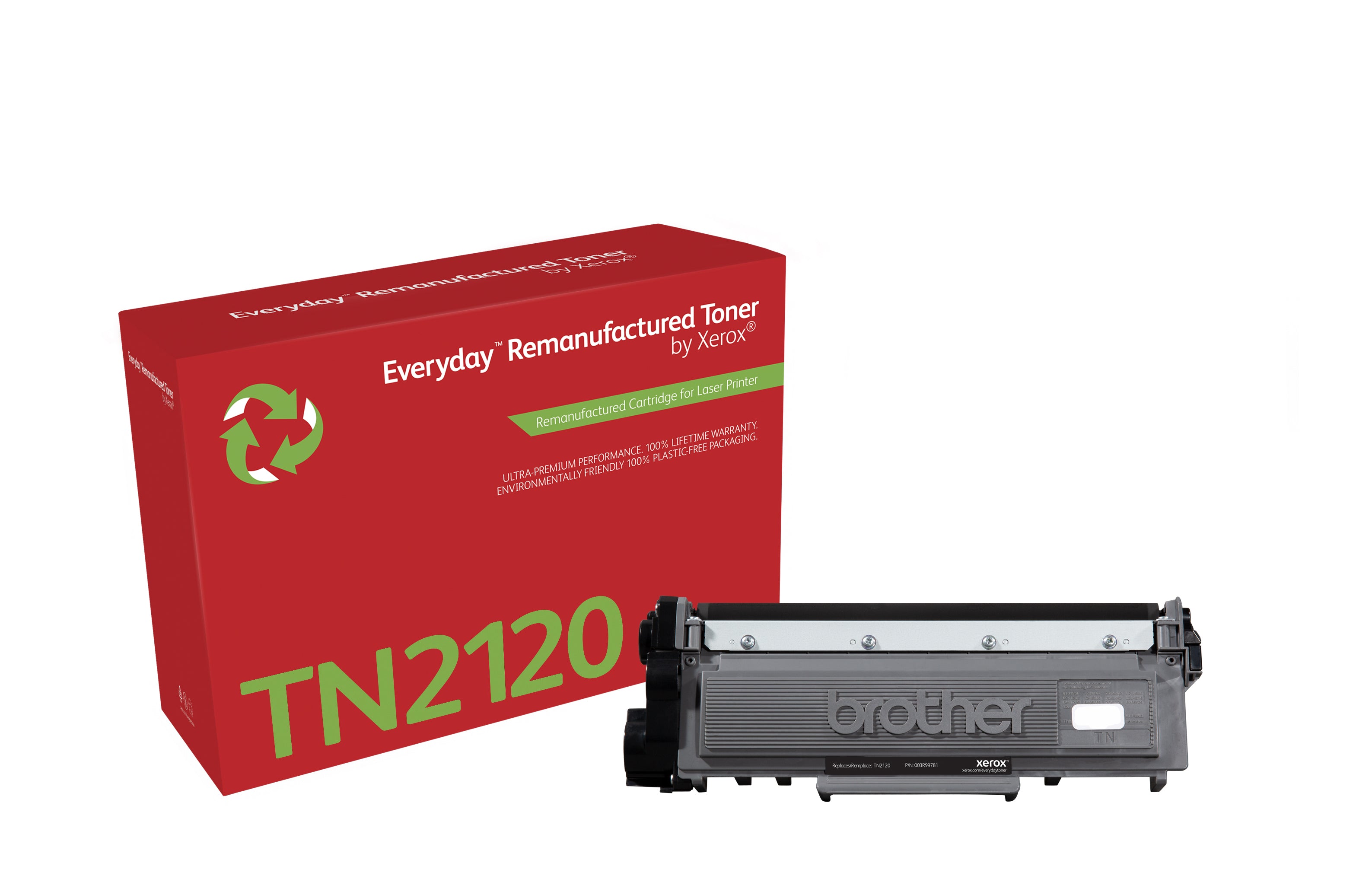 Toner remanufacturé Mono Everyday™ de Xerox compatible avec Brother TN2120, Grande capacité