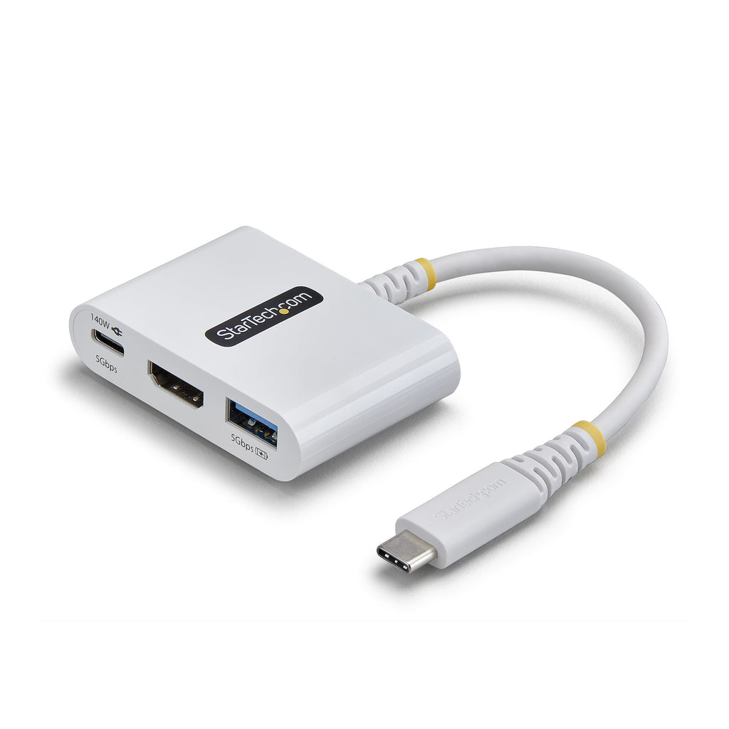 StarTech.com Adaptateur Multiport USB-C vers HDMI, Charge PD 140W, 4K 60Hz, Hub USB 5 Gbps