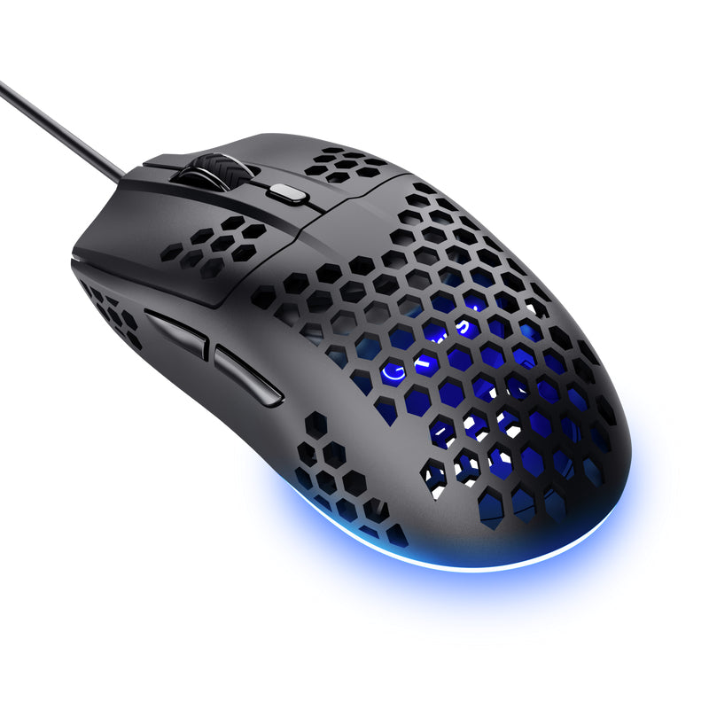 Trust GXT 928 HELOX Souris Gaming Optique pour Droitier, 6400 DPI, USB Type-A