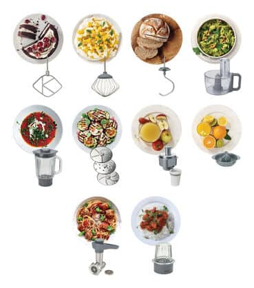 Kenwood Prospero+ robot de cuisine 1000 W 4,3 L Argent, Acier inoxydable Balances intégrées