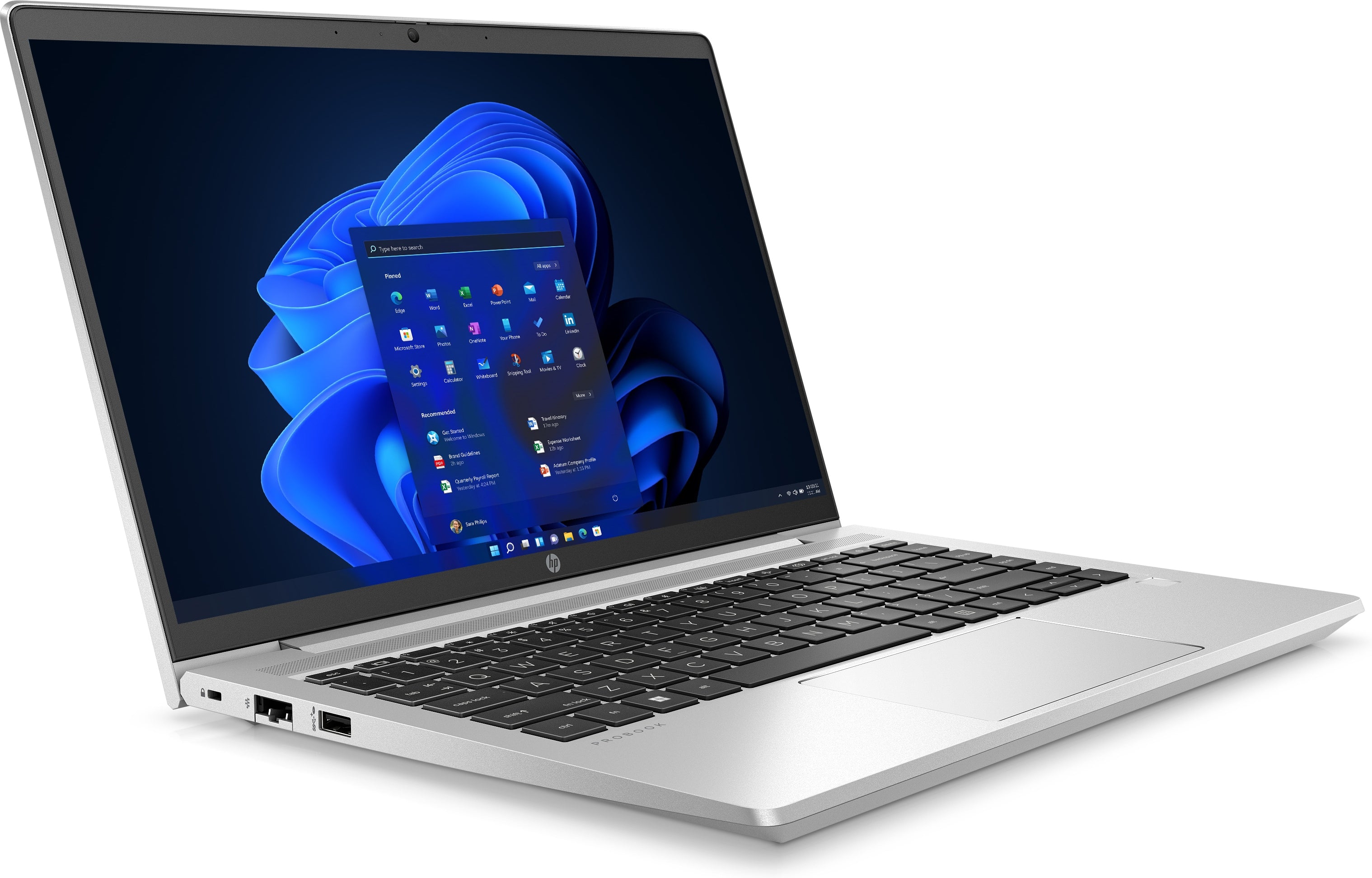 HP ProBook 445 G9 AMD Ryzen™ 5 5625U Ordinateur portable 35,6 cm (14") Full HD 8 Go DDR4-SDRAM 256 Go SSD Wi-Fi 6 (802.11ax) Windows 11 Pro Argent