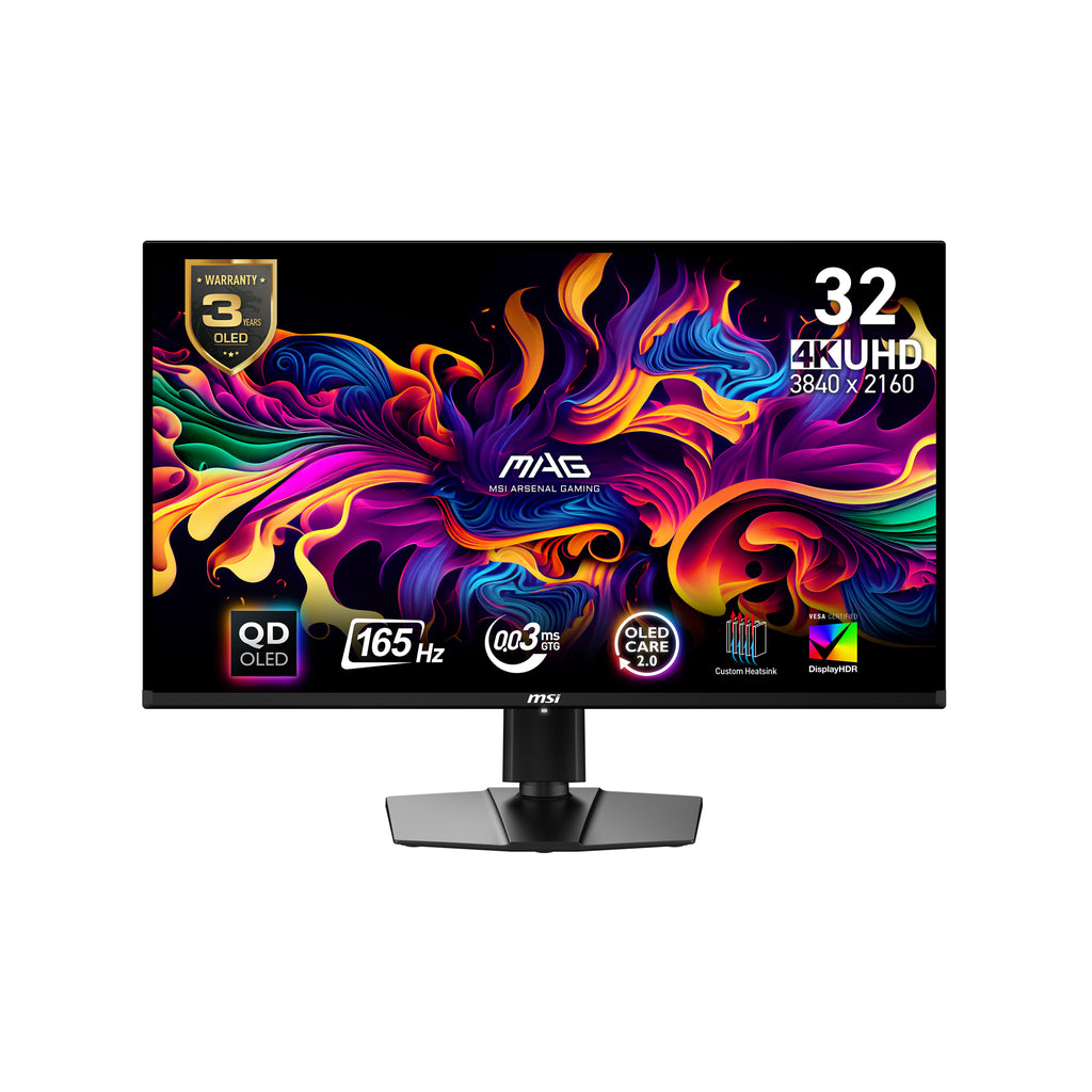 MSI MAG 321UP QD-OLED écran plat de PC 80 cm (31.5") 3840 x 2160 pixels 4K Ultra HD Noir