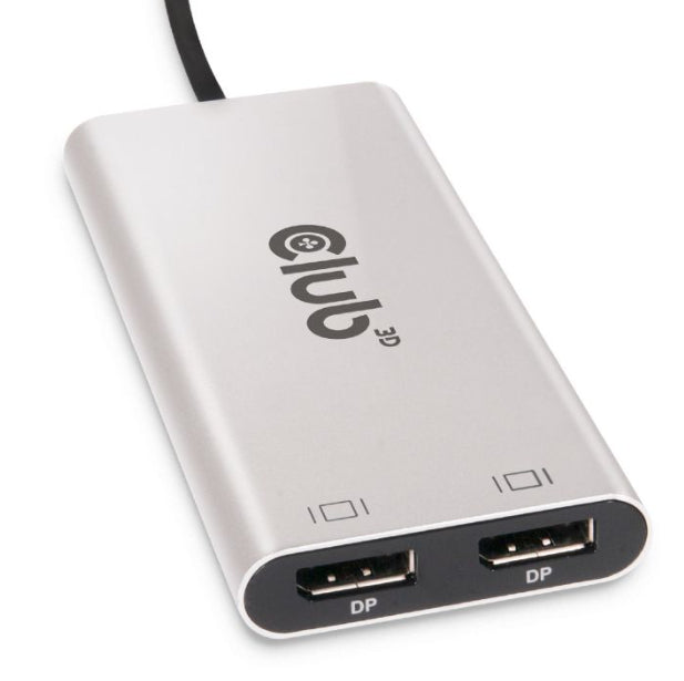 CLUB3D CSV-1586 Hub et Concentrateur Thunderbolt 3 40 Gbps, Argent