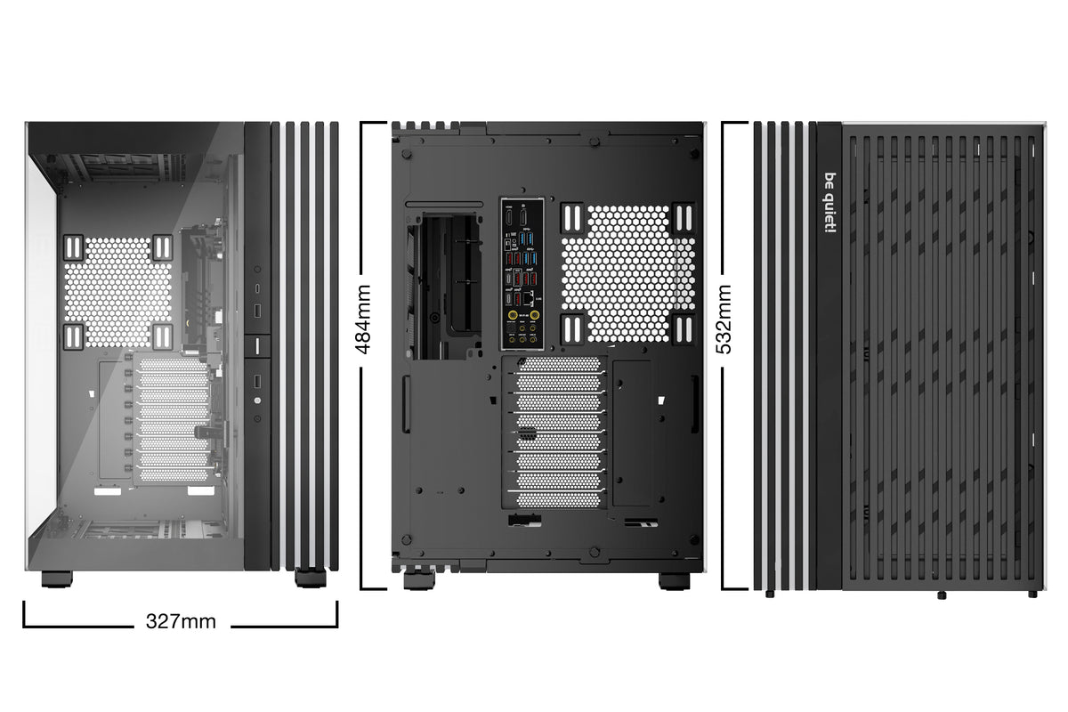 be quiet! Light Base 900 DX Noir | Boîtier PC ARGB vitré, Mini ITX / Micro ATX / ATX / E-ATX / XL-ATX