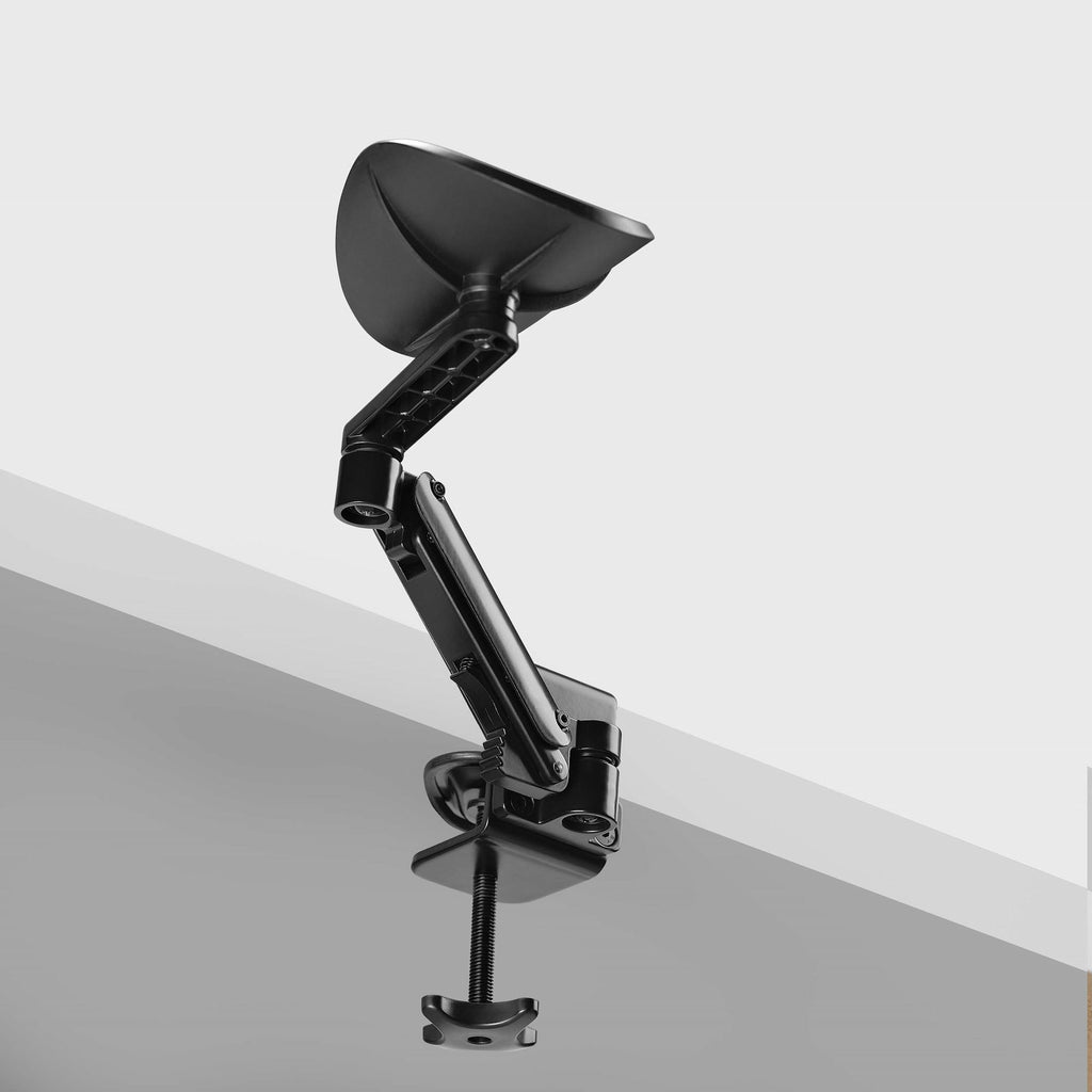 StarTech.com Repose-Bras Articulé Ergonomique pour Bureau, Rotation 360 Degrés, Installation par Serrage, Noir