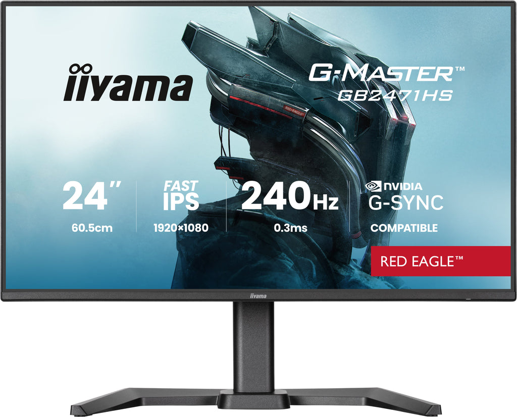 iiyama G-MASTER GB2471HS-B1 écran plat de PC 60,5 cm (23.8") 1920 x 1080 pixels Full HD Noir