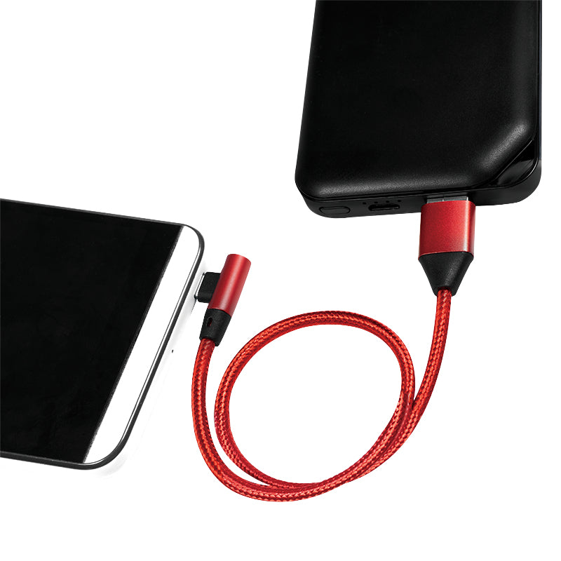 LogiLink CU0149 câble USB USB 2.0 0,3 m USB A Micro-USB B 0,48 Gbit/s Rouge - vue 3