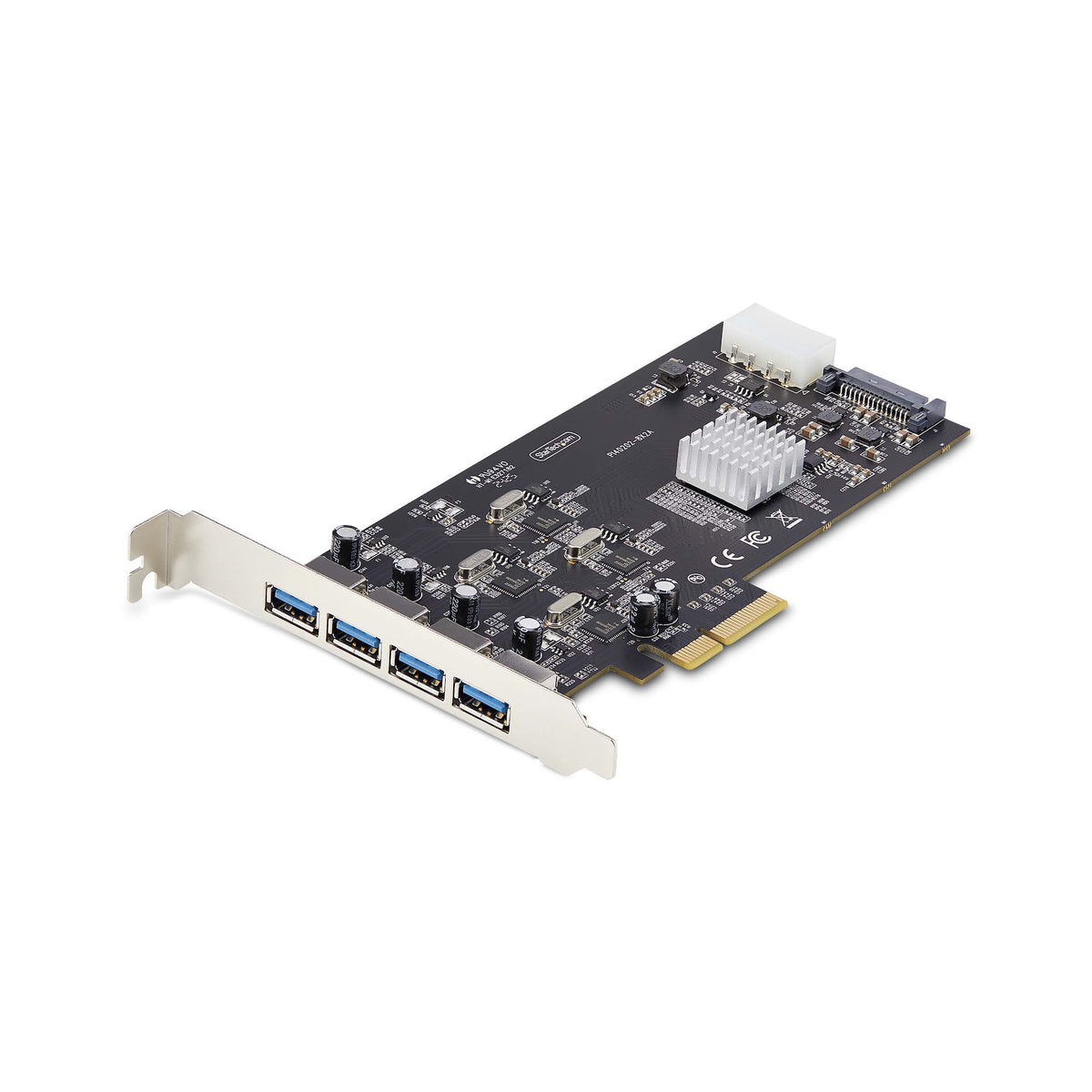 StarTech.com Carte PCIe USB 4 Ports USB 3.2 5Gbps, 4 Contrôleurs Indépendants, Ports USB-A, Windows/macOS/Linux
