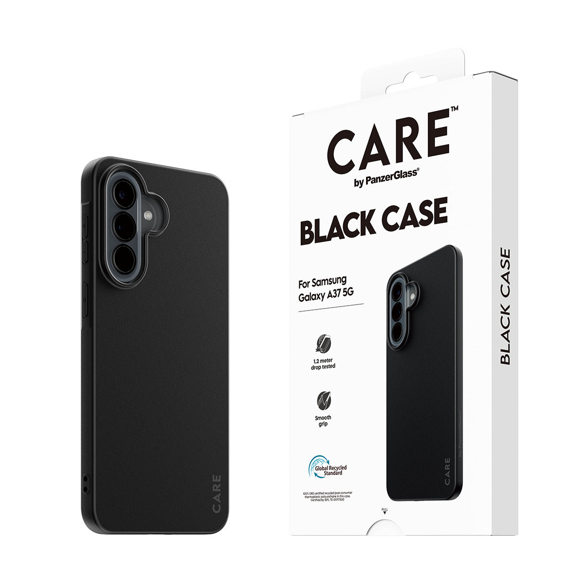 PanzerGlass CR12935 Coque de Protection Housse pour Samsung Galaxy A37 6.7", Noir