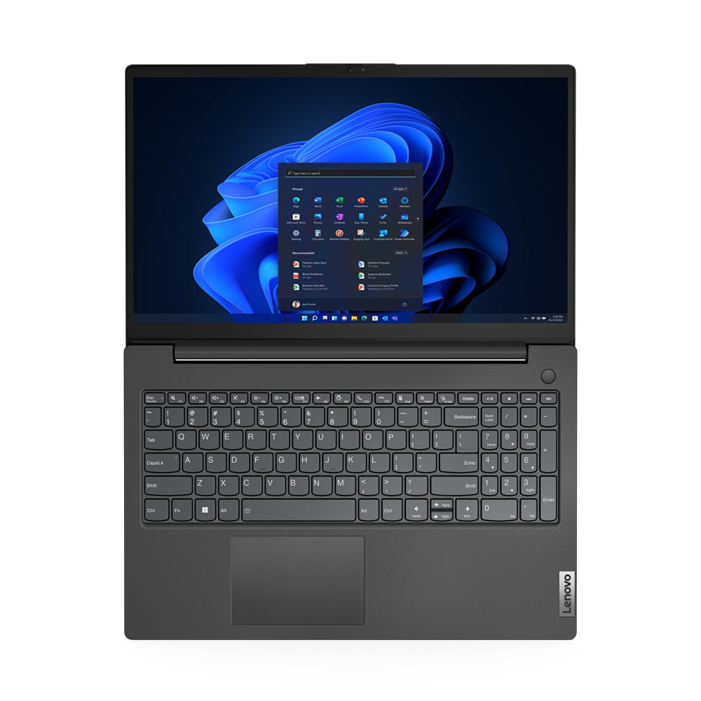 Lenovo V15 G4 ABP AMD Ryzen™ 7 7730U Ordinateur portable 39,6 cm (15.6") Full HD 16 Go DDR4-SDRAM 512 Go SSD Wi-Fi 6 (802.11ax) Windows 11 Home Nordique Noir