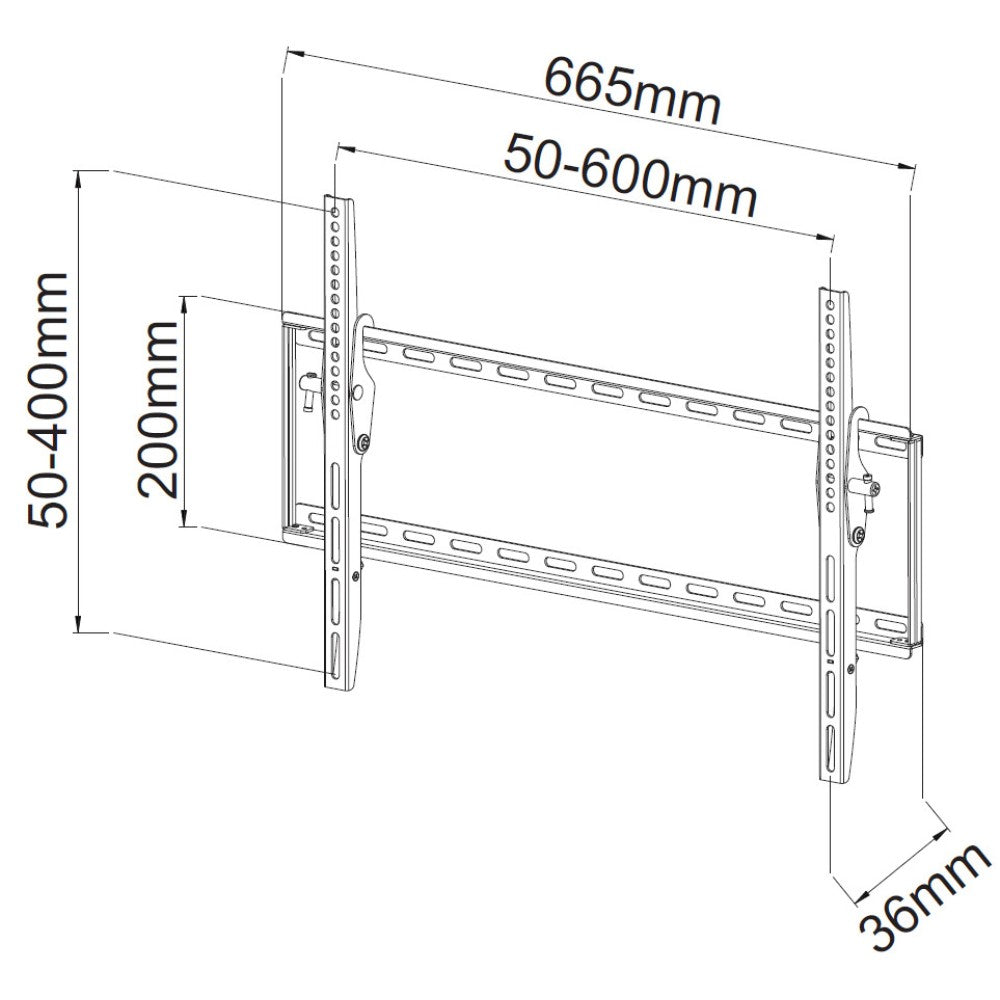 Techly ICA-PLB 161L support pour téléviseur 165,1 cm (65") Noir - vue 4