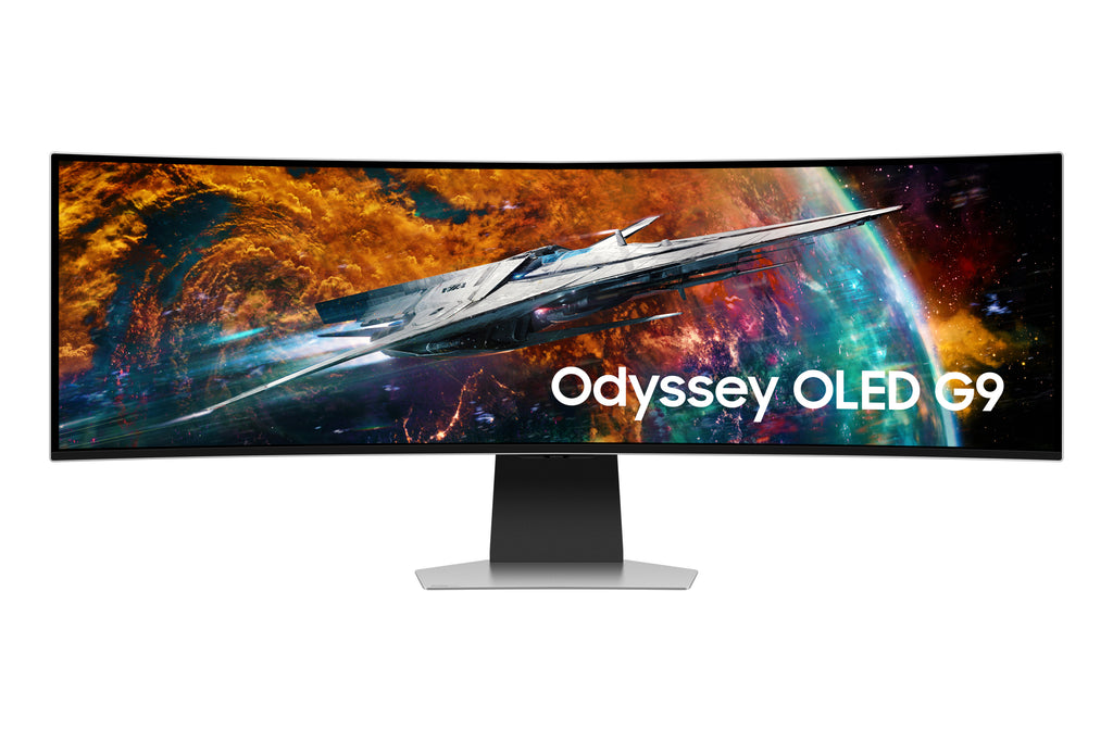 Samsung Samsung G95SC écran plat de PC 124,5 cm (49") 5120 x 1440 pixels Dual QHD OLED Argent