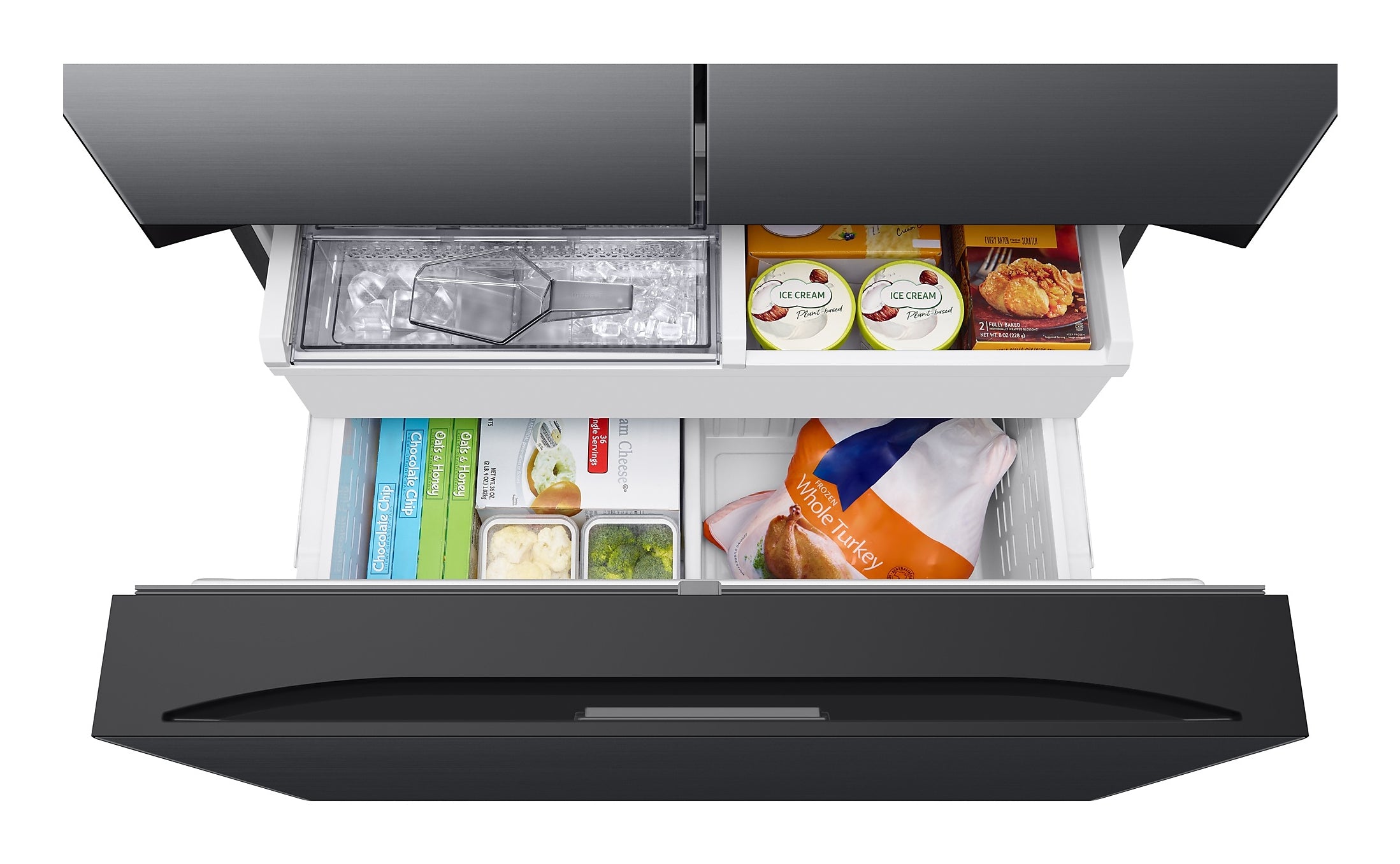 Samsung RF24BB620EB1 frigo américain Pose libre 674 L Acier inoxydable